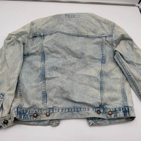 Vintage Todays News Denim Jacket Acid Wash Blue Trucker Style Women’s Size S 90s - Picture 7 of 7